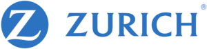 Zurich Insurance logo featuring a stylized Z in a blue circle with the text Zurich beside it.